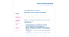 Desktop Screenshot of familienhebamme.de